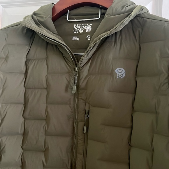 Mountain Hardwear green puffer hoodie barely worn XL - Picture 2 of 6